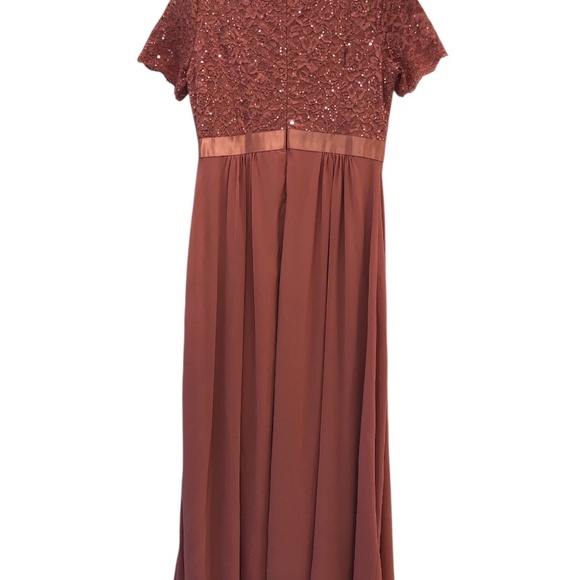 Women’s Elegant Deep V-Neck Dress size XXL - Picture 4 of 10